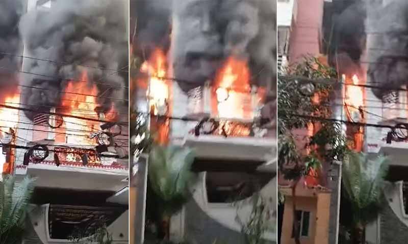 রাজধানীর উত্তরায় বাড়িতে আগুন, নিহতের সংখ্যা বেড়ে ৬