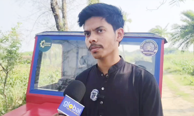 ৭০ টাকা বিদ্যুৎ খরচে ৬৫ কিলোমিটার চলে ফারহানের তৈরি গাড়ি 