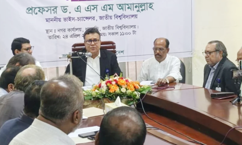 ২০২৭ সালের শেষ নাগাদ জাতীয় বিশ্ববিদ্যালয়ে সেশনজট থাকবে না