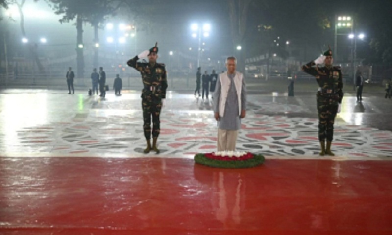 ভাষা শহীদদের প্রতি শ্রদ্ধা প্রধান উপদেষ্টার