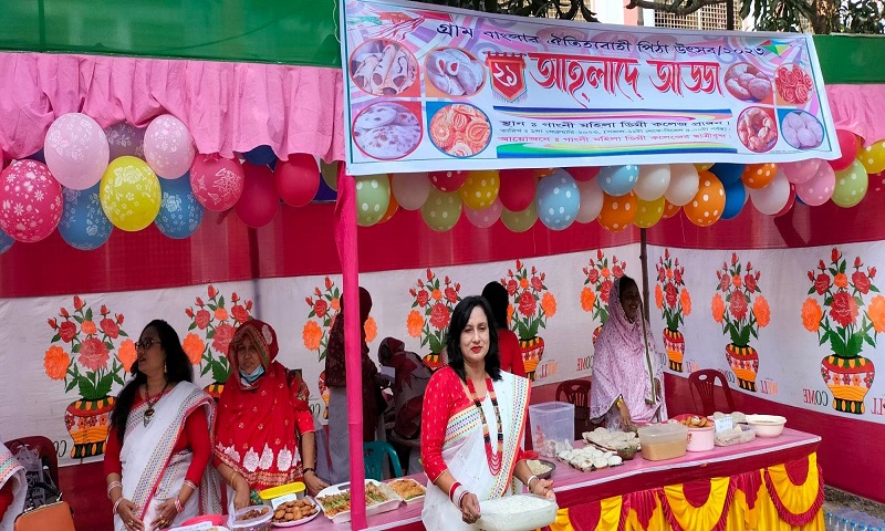 গাংনী মহিলা ডিগ্রি কলেজে পিঠা উৎসব